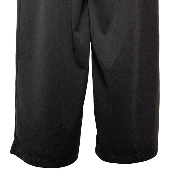 Halara High Waisted Wide Leg Pants Size XL Tall Waffle Fabric Pleated Black - Picture 13 of 16